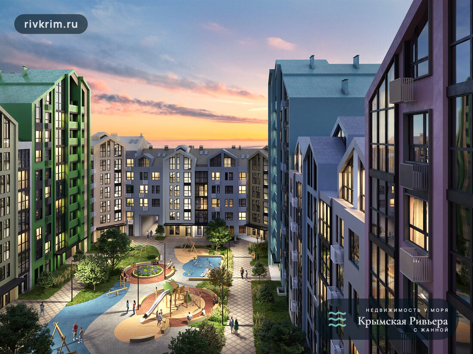 Евпатория ЖК "Мойнако Ривьера" 3-комнатная квартира 76 м²