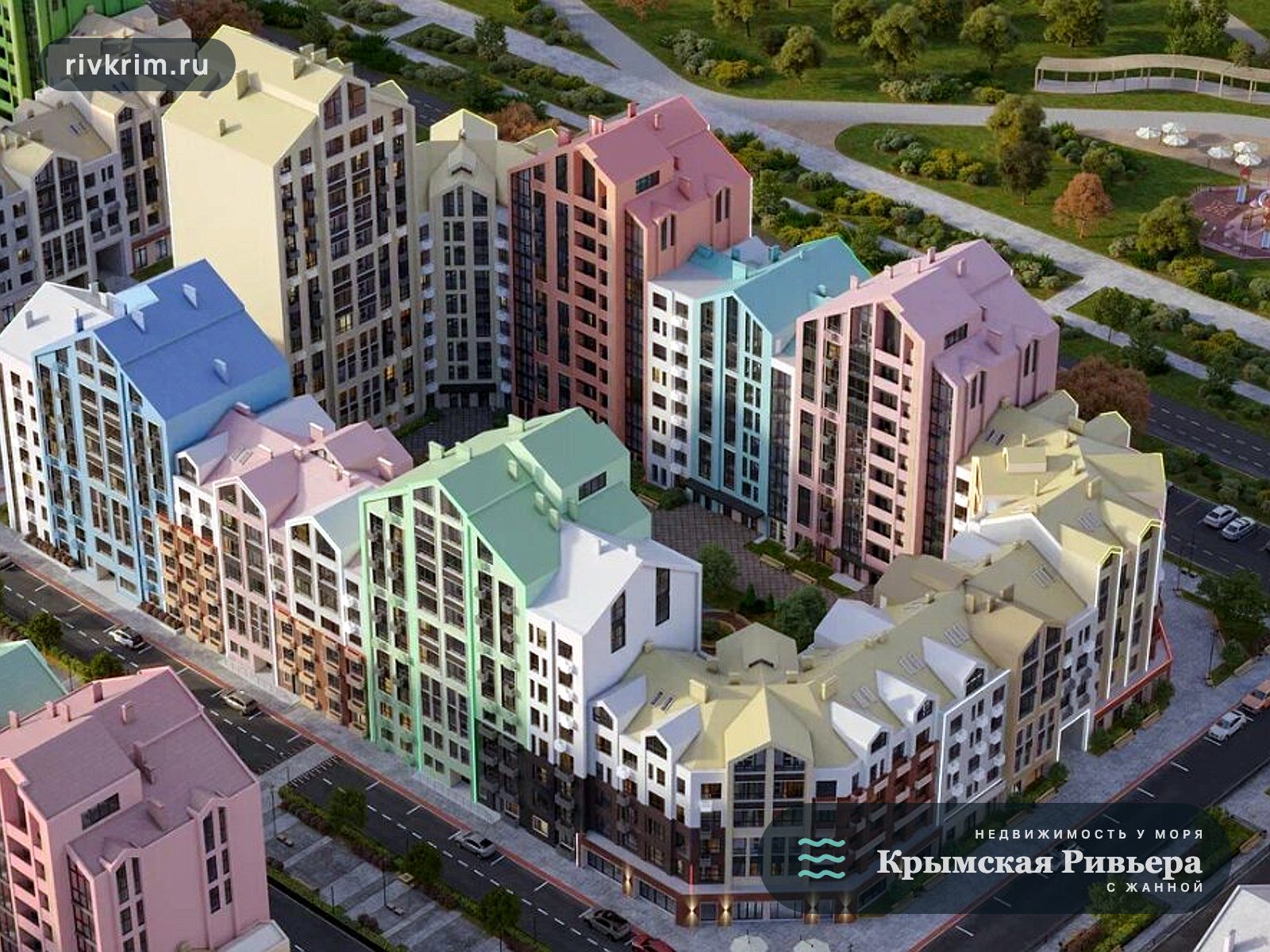 Евпатория ЖК "Мойнако Ривьера" 2-комнатная квартира 53 м²