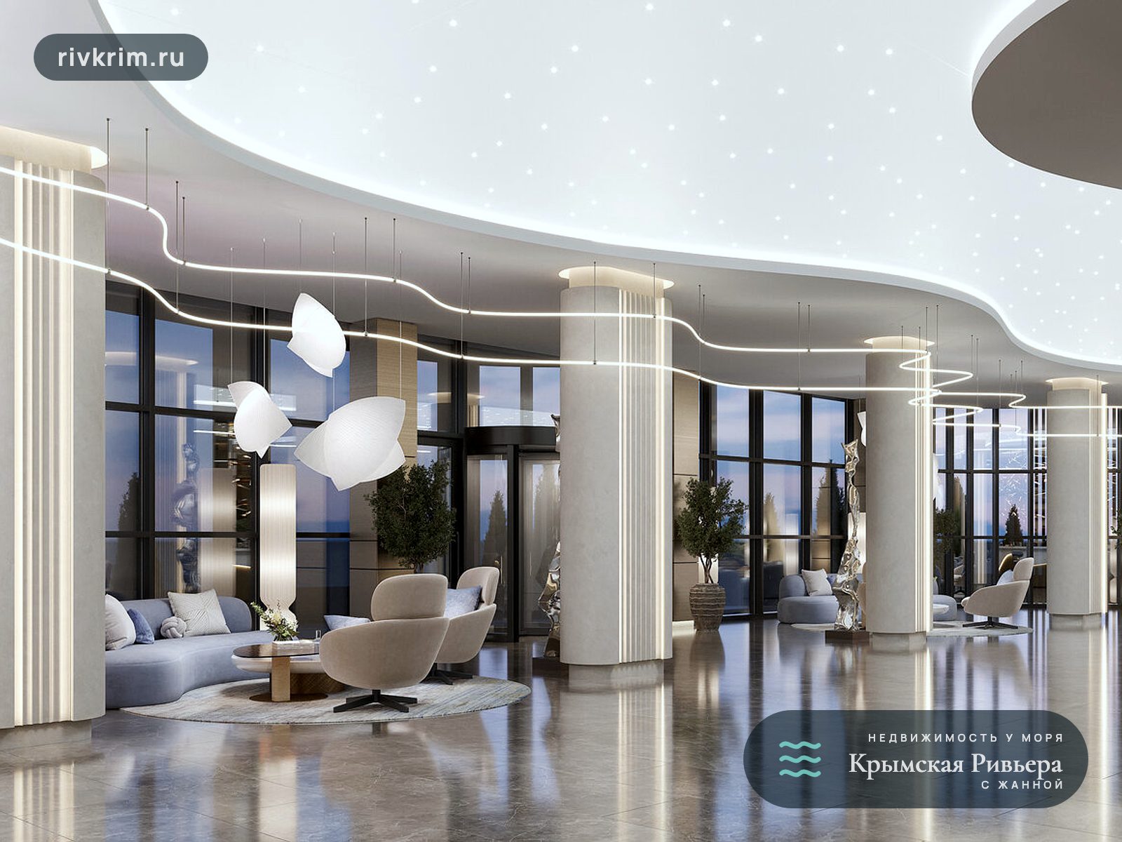Евпатория ЖК "Мойнако Ривьера" 2-комнатная квартира 53 м²