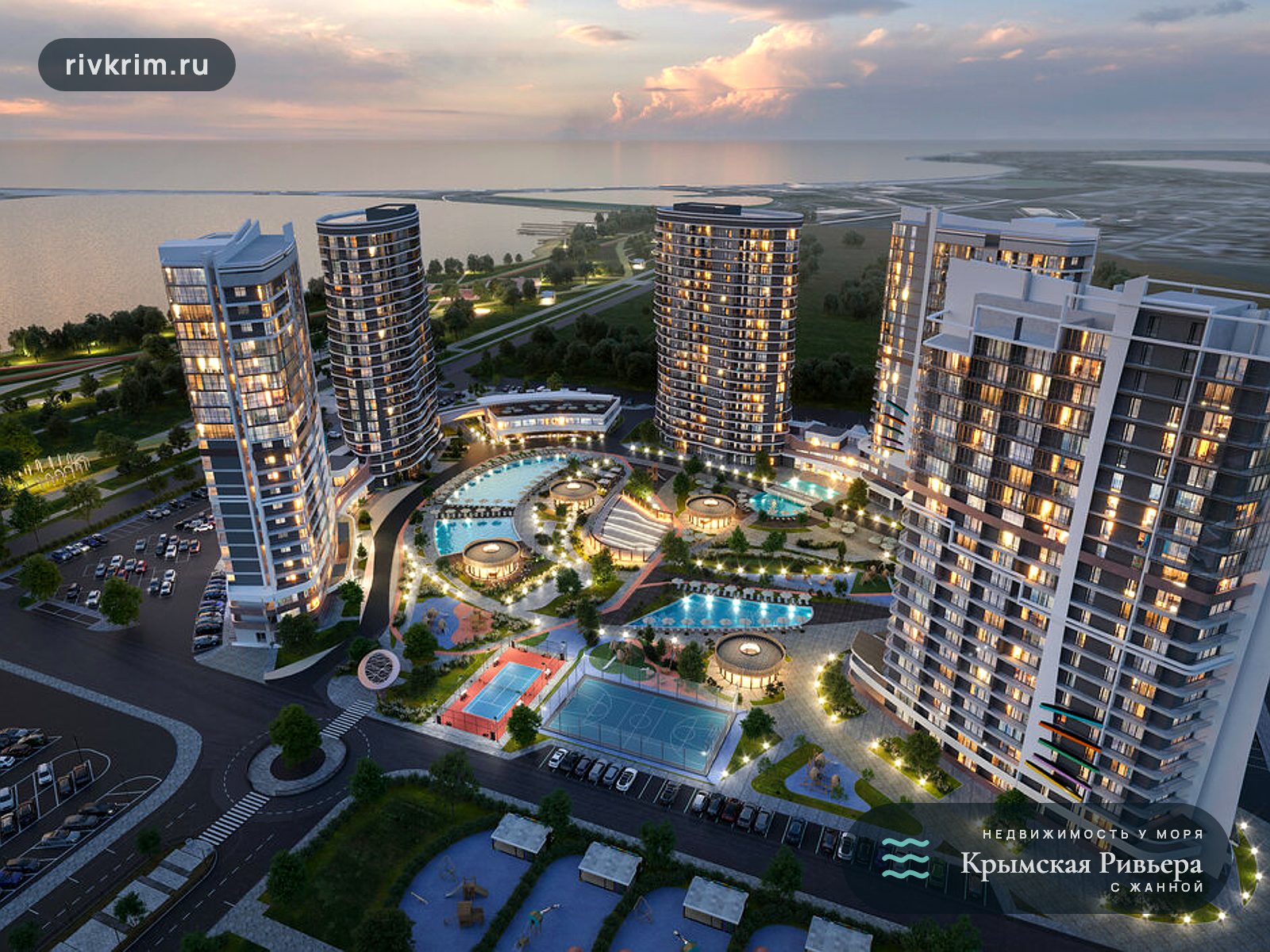 Евпатория ЖК "Мойнако Ривьера" 2-комнатная квартира 84 м²