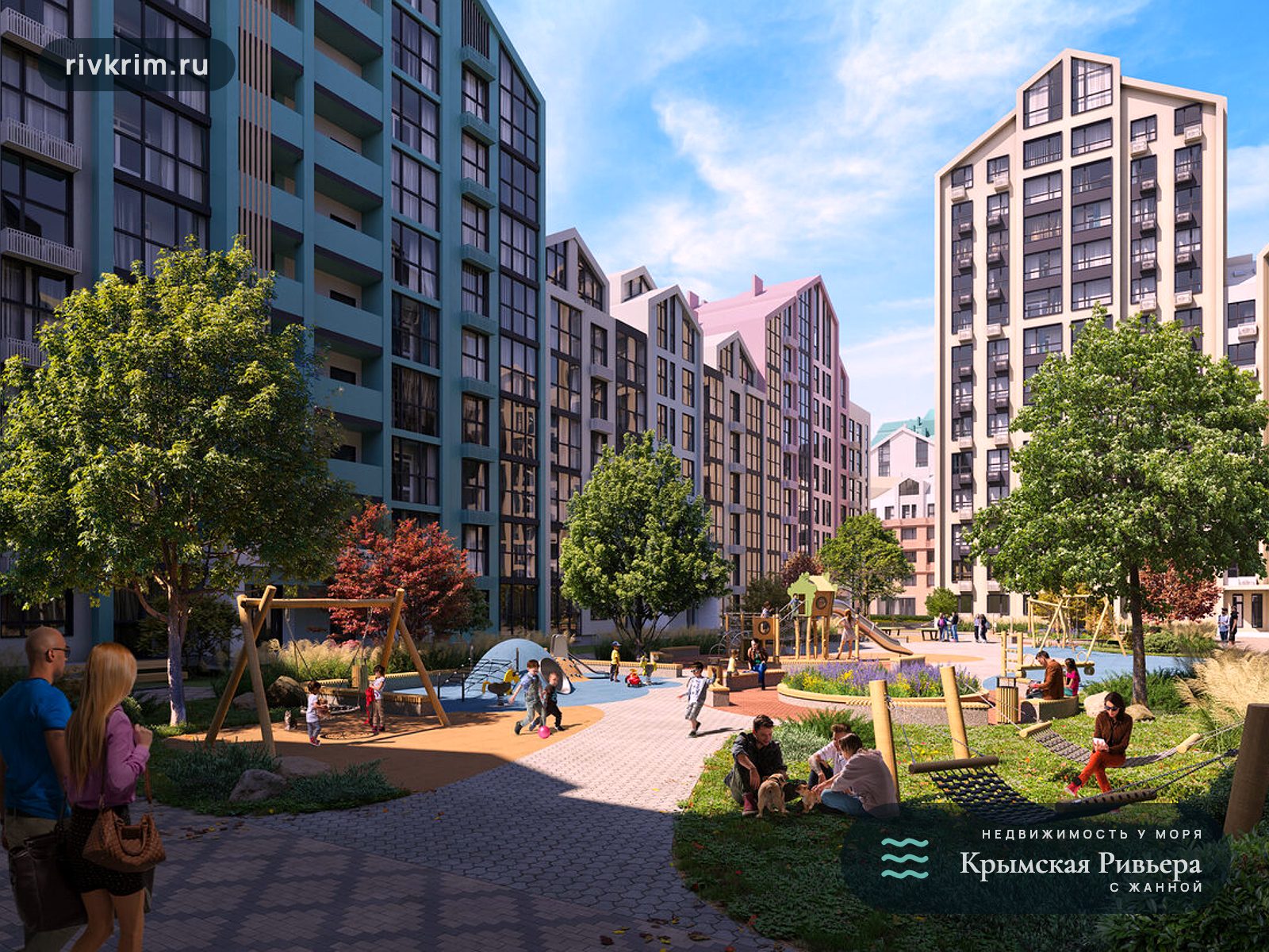 Евпатория ЖК "Мойнако Ривьера" 3-комнатная квартира 59 м²